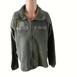 Polartec Fleece Cold Weather Jacket Large Regular Army Green Military